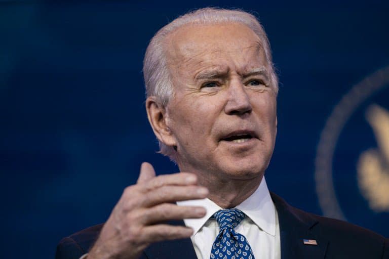 Le président américain élu Joe Biden, le 22 décembre 2020 à Wilmington - Alex Edelman © 2019 AFP