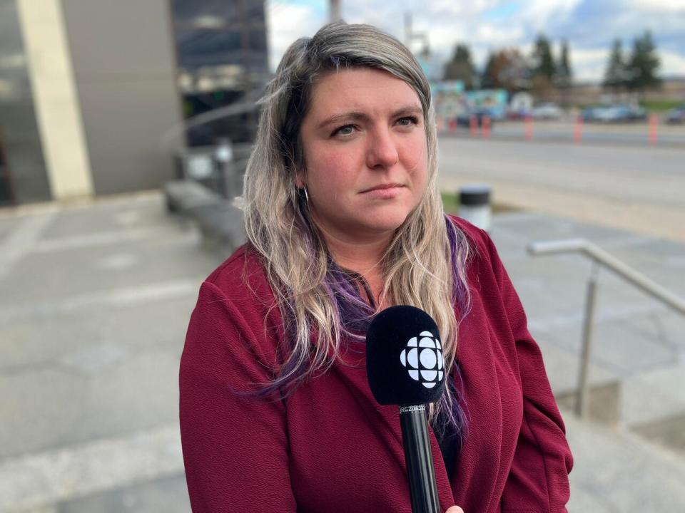 Maisie Rae McNaughton from the Kent Clear Air Action Committee was in court Friday. Residents in the former village of Richibucto have been fighting to have the plant closed since 2017.  