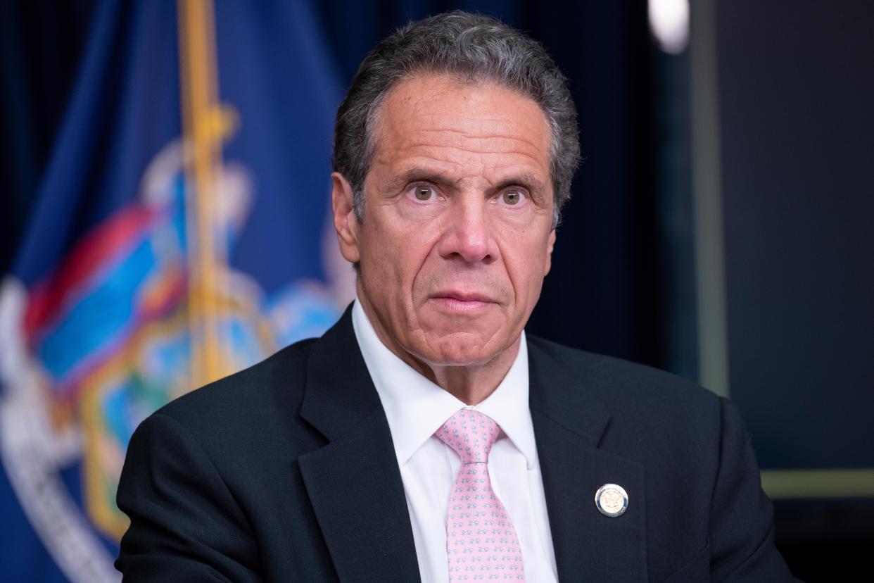 Former New York Gov. Andrew Cuomo is pictured in Manhattan, New York on Friday, June 12, 2020. 