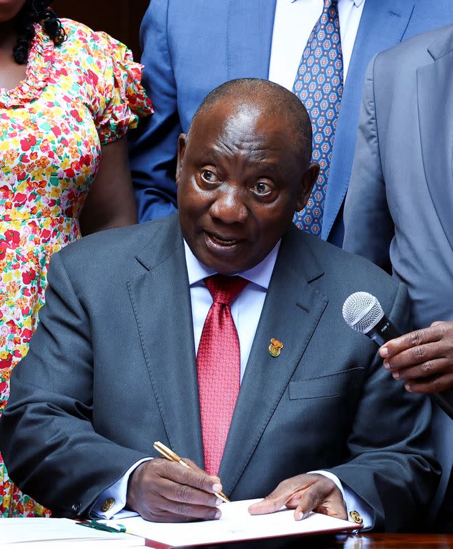 South Africa's Ramaphosa to signs health insurance bill into law