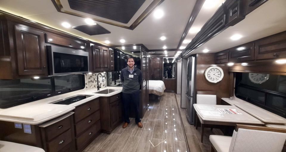 Jeff Williamson, salesperson for Ansley  RV in Duncansville, welcomes you to check on the Newmar Dutch Star this week at the Pittsburgh RV Show.
