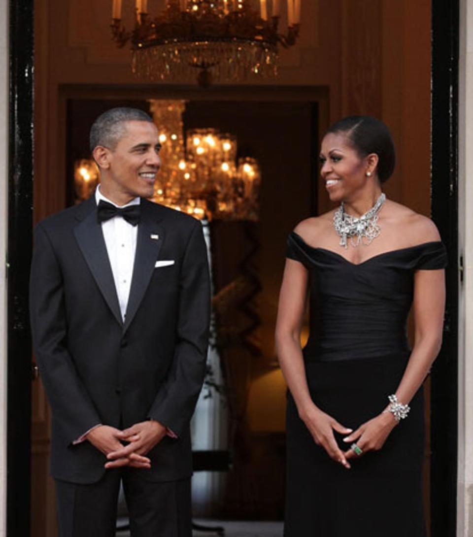 Obamas farewell dinner: 