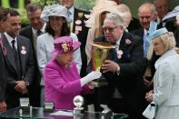 <p>Queen Elizabeth was, as always the most distinguished guest at Royal Ascot, though a number of member’s of her majesty’s parliament enjoyed a day at the races too. Tory MP Philip davies was the most frequent visitor, with two trips to Ascot and one to Cheltenham among his trips. Davies is is a vocal supporter of the gambling industry, so it’s no surprise to see him receive tickets from the likes of Coral and William Hill. The value of a day at Ascot? £700. (EFE/EPA/Tim Ireland) </p>