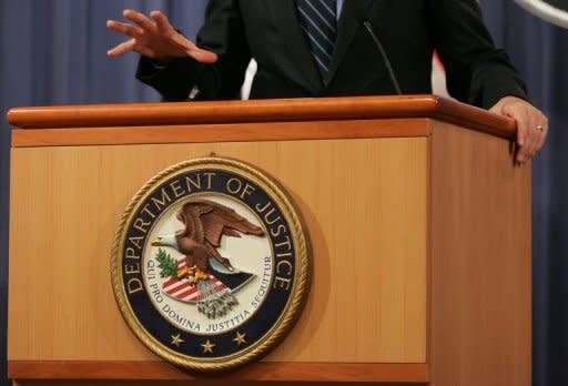 The US Justice Department has acknowledged an intrusion in its computer network as the notorious hacker collective Anonymous claimed to have obtained large amounts of data from it