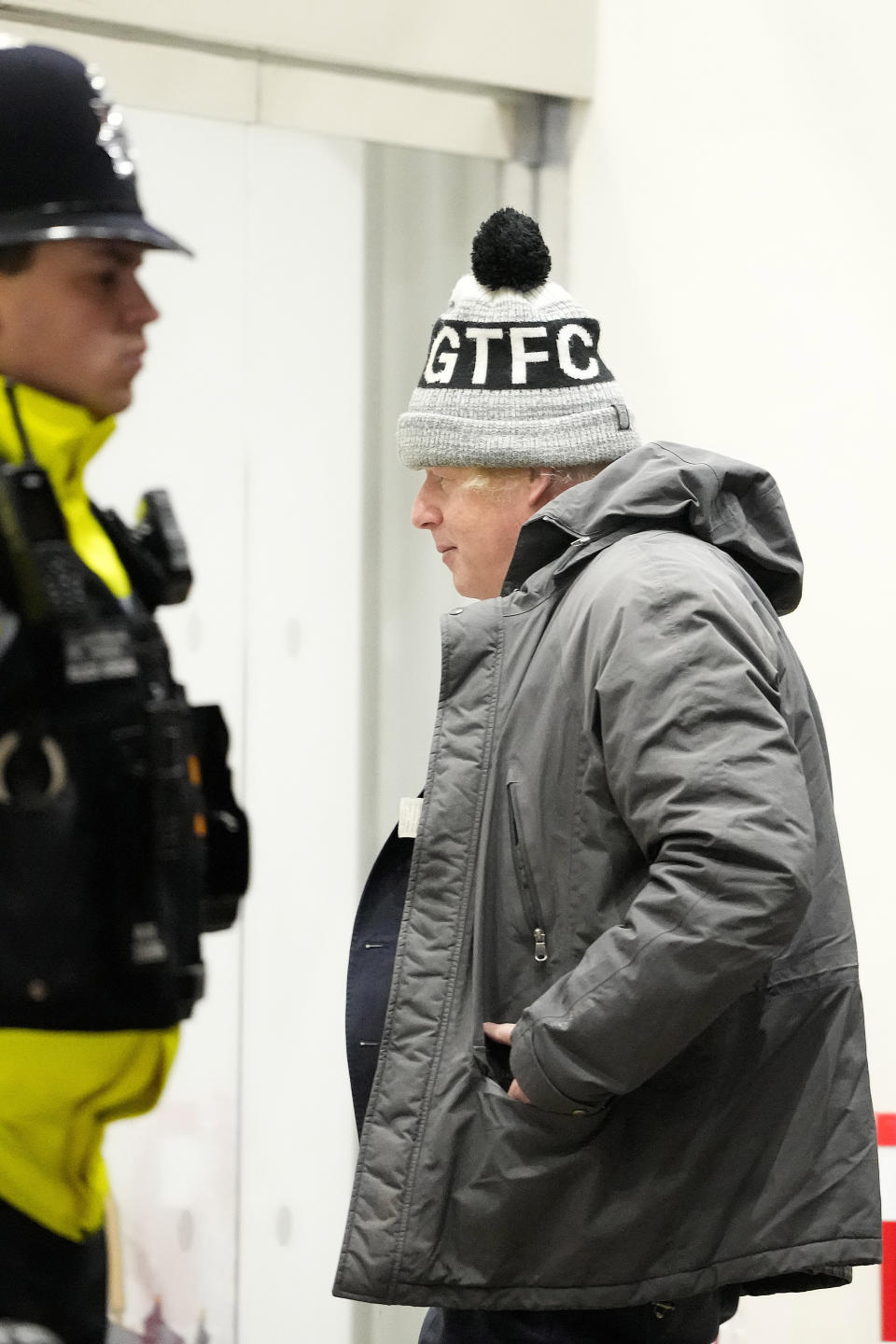 Britain's former Prime Minister Boris Johnson arrives for the COVID Inquiry at Dorland House in London, Thursday, Dec. 7, 2023. (AP Photo/Kirsty Wigglesworth)