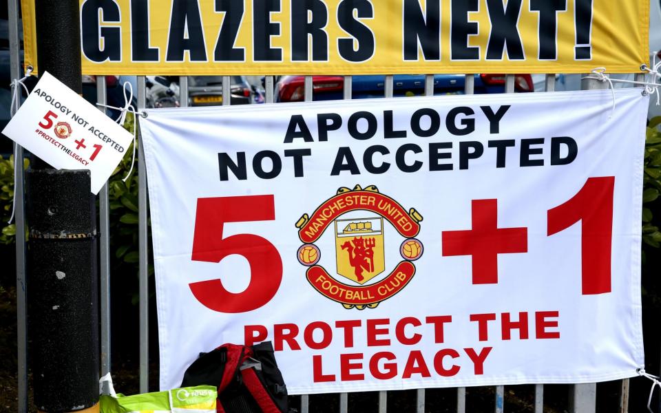 Manchester United's owners have issued a grovelling apology after fan protests - PA
