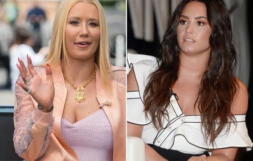 Both Iggy and Demi have hit back at the singer. Source: Getty
