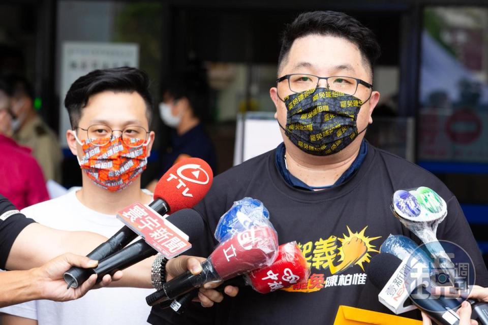 刪Q領銜人楊文元昨提告台灣基進幹部陳子瑜散播假消息違反選罷法。