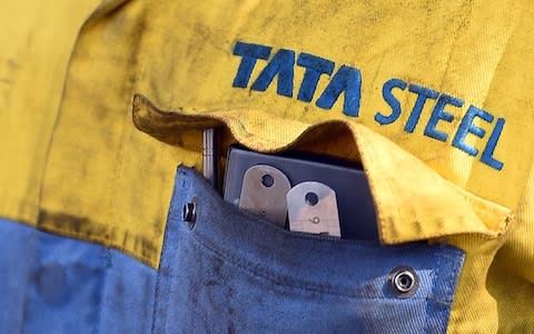 Tata steel worker - Credit: AFP