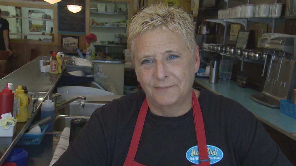 Sybil Fineberg is the owner of Hali Deli in Halifax. She said business was quiet on Tuesday and that much of the day has been spent boiling water.