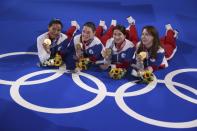 Fencing - Women's Team Foil - Medal Ceremony