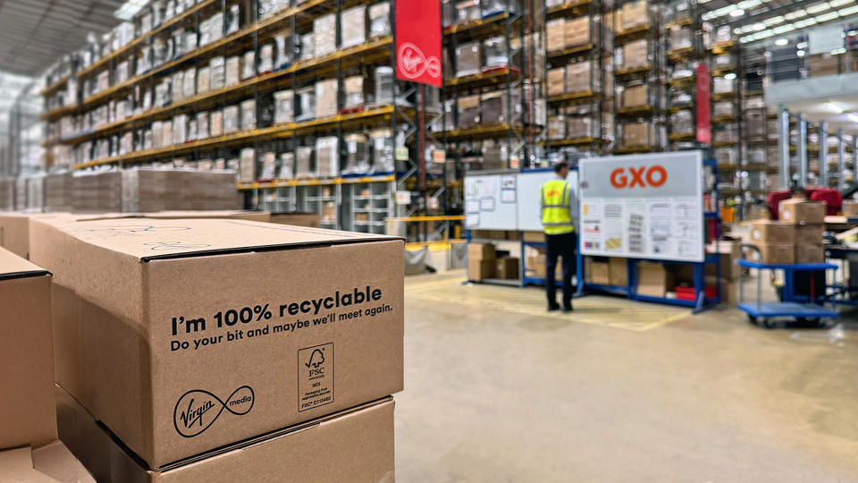 GXO’s partnership with Virgin Media O2 has helped remove 48 tonnes of single use plastic since 2021