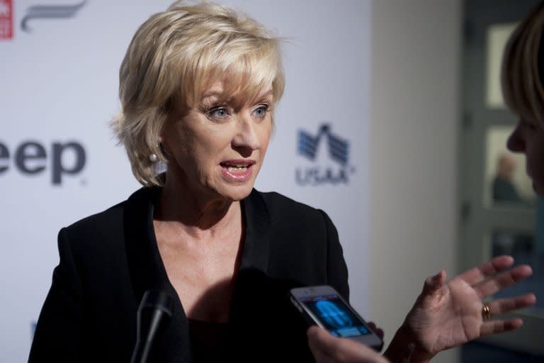 Newsweek Editor Tina Brown attends the Newsweek/Daily Beast 2012 Hero Summit at the US Institute of Peace in Washington on November 14, 2012. Almost 80 years after first going to print, the final Newsweek magazine hit newsstands Monday featuring an ironic hashtag as a symbol of its Twitter-era transition to an all-digital format