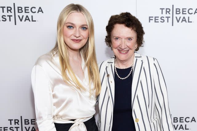 <p>Disney/Soul Brother</p> Dr. Ann BUrgess and Dakota Fanning at the premiere of Mastermind: To Think Like a Killer