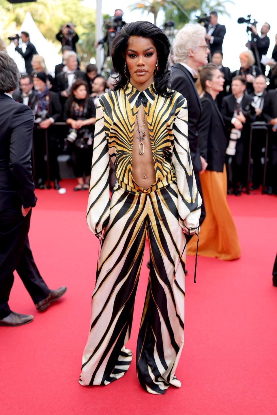 Teyana Taylor at the "Megalopolis" screening during the 2024 Cannes Film Festival.