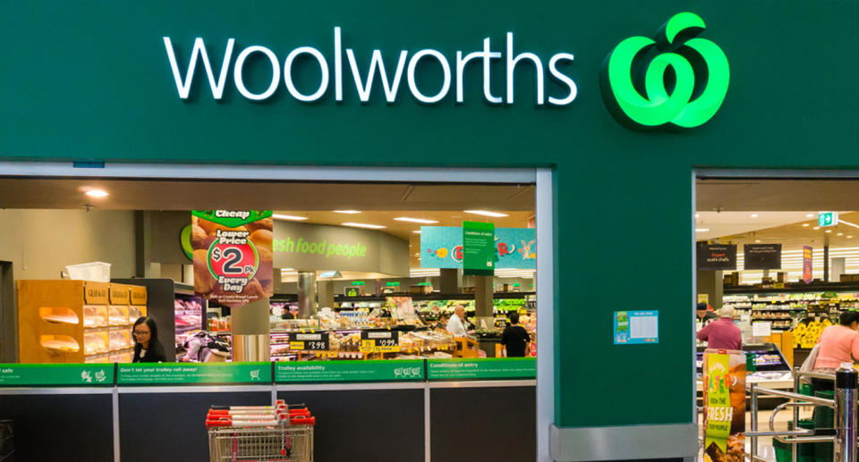 Woolworths store shown.