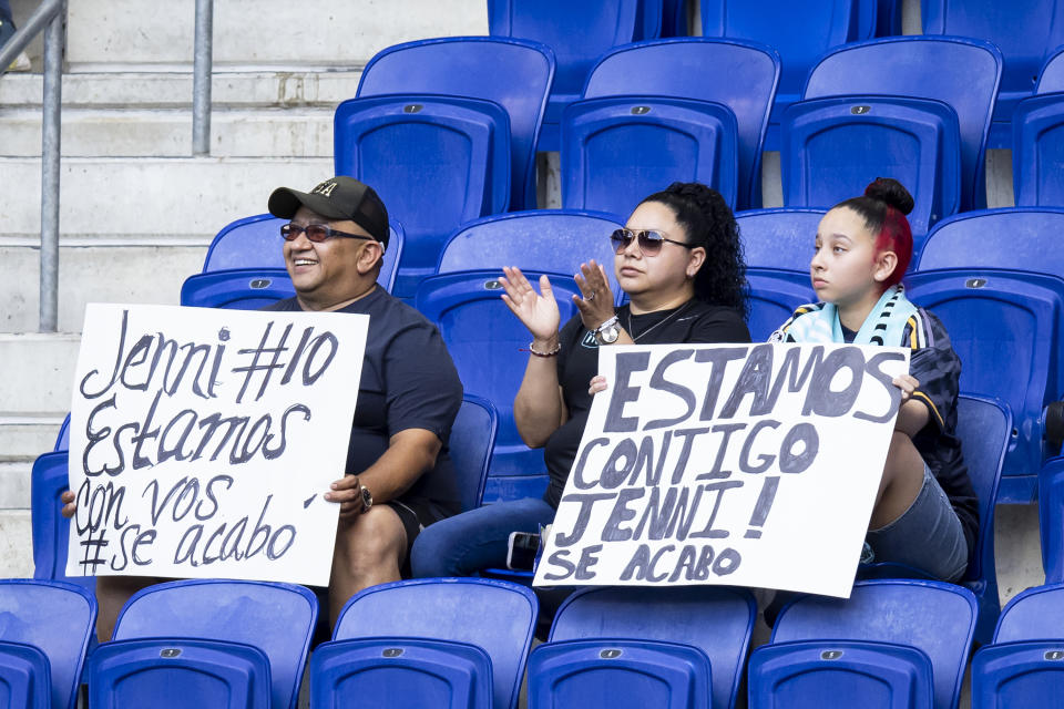 Las manifestacone de apoyo a Jenni Hermoso se han repetido en diferentes partes del mundo. (Photo by Ira L. Black - Corbis/Getty Images)