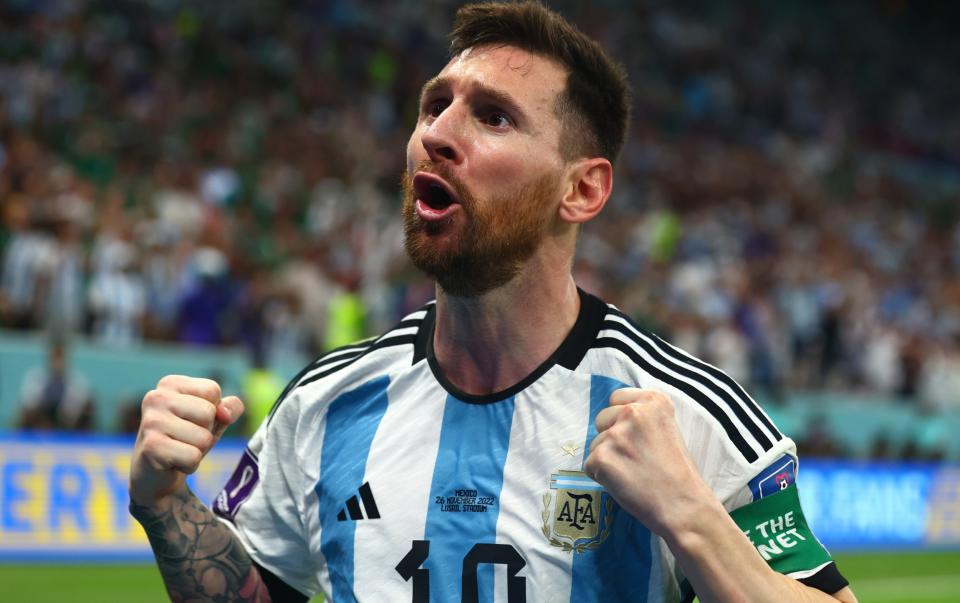 Lionel Messi celebrates Argentina's vital victory - Chris Brunskill/Getty Images