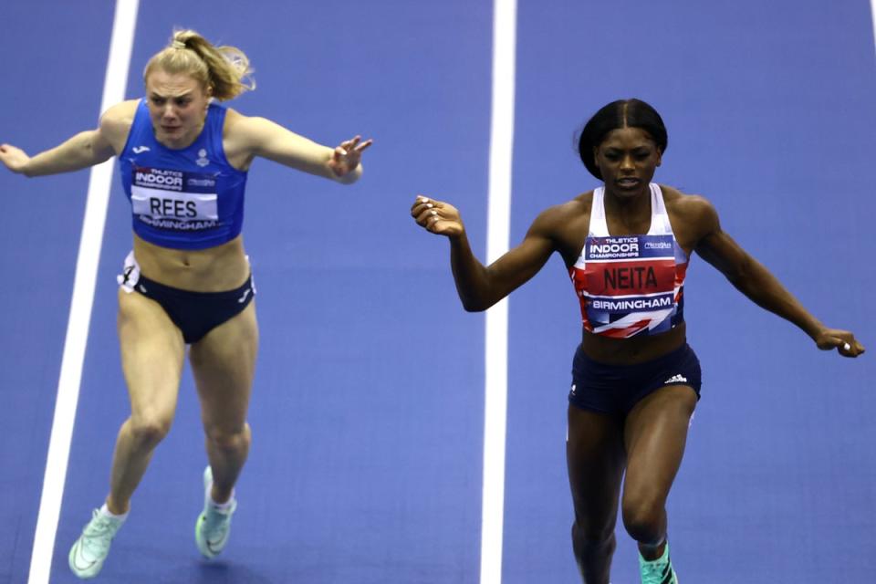 Neita also won the 60m British title at the recent Indoor Championships in Birmingham (Getty Images)