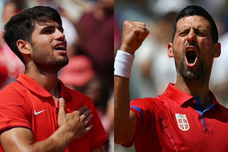 Carlos Alcaraz vs. Novak Djokovic, la final soñada del torneo individual masculino de tenis de los Juegos Olímpicos París 2024