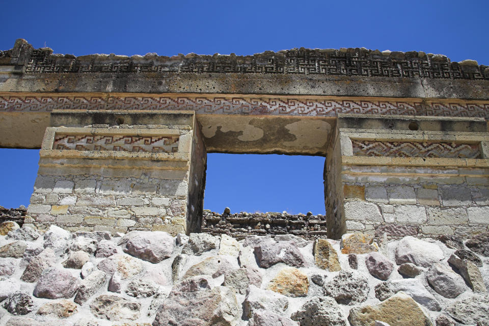 Ruins at the Mitla Archeological Site