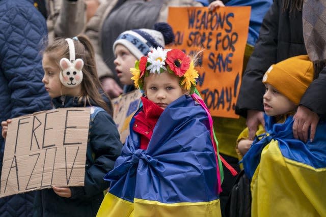 An event was held in Edinburgh to mark the two-year anniversary of the Russian invasion of Ukraine