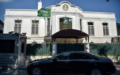 The residence building of the Saudi Arabian consulate in Istanbul - Credit: AFP