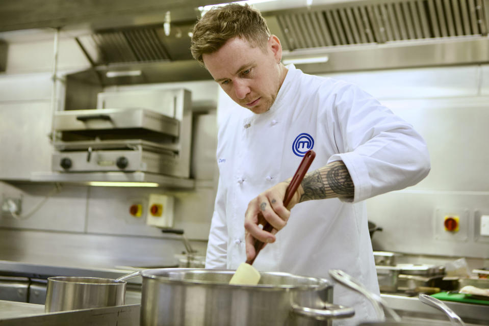 Danny Jones made it the final of Celebrity MasterChef in 2022. (BBC)