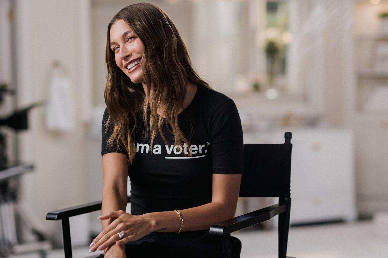 Hailey Bieber Says Voting in Midterm Elections 'Will Impact Millions of Lives — Especially Women's