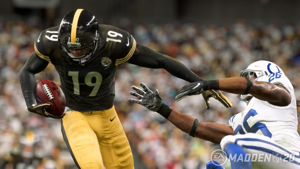 Das Ei fliegt wieder: Im Vorfeld der neuen American-Football-Saison veröffentlicht EA das alljährliche Update seiner "Madden NFL"-Reihe. Besonderheiten diesmal: die Spieleranimationen wurden komplett überarbeitet - und 50 Stars können durch bestimmte Aktionen einen "X-Factor"-Zustand erreichen, der ihnen in entscheidenden Situationen einen Vorteil bescheren kann.