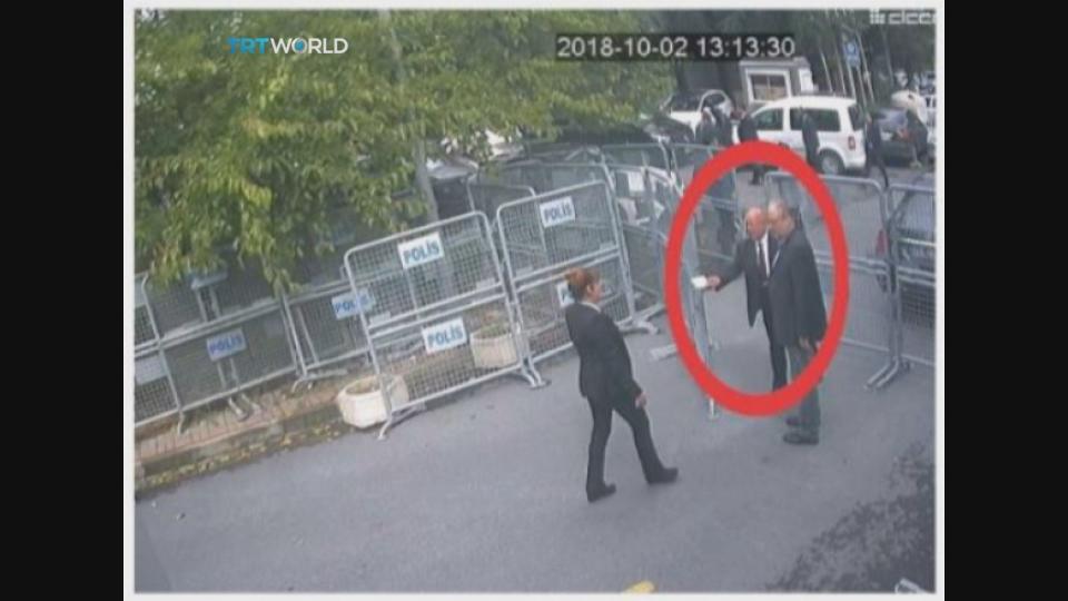 CCTV shows Jamal Khashoggi before his death after visiting the Saudi consulate. Source: AP