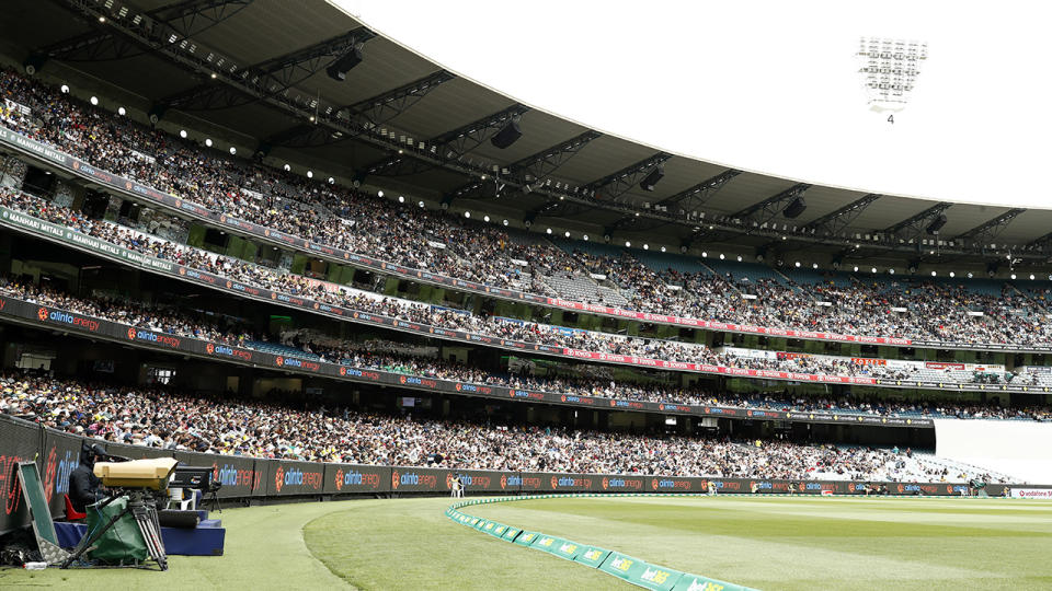 The large crowd, pictured here during day one of the Third Ashes Test at the MCG. 