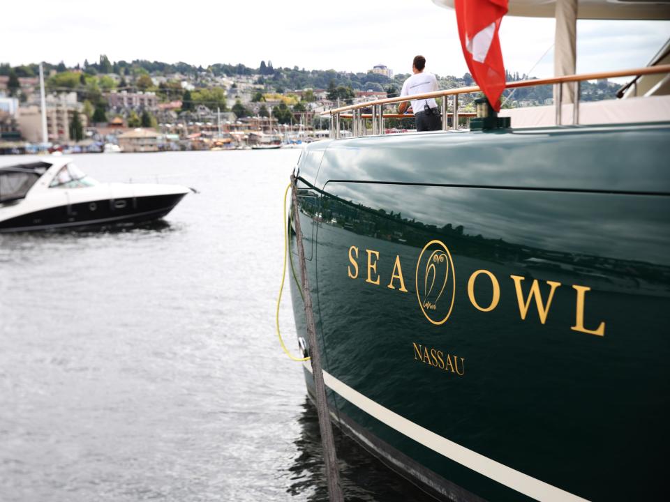 The Sea Owl, Robert Mercer's former super yacht.