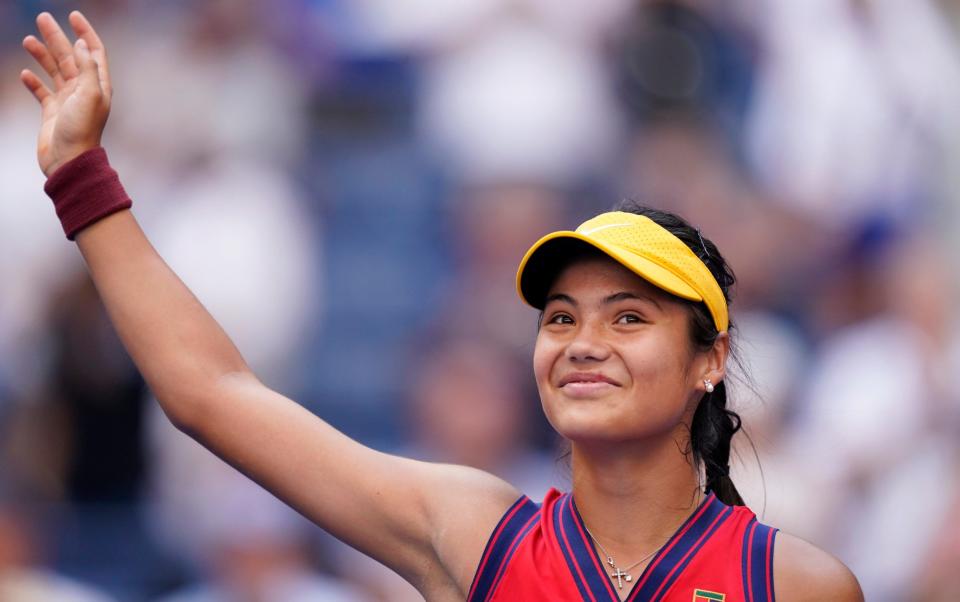 Emma Raducanu is the talk of Flushing Meadows after her incredible US Open run - AP