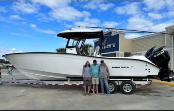 Jeffrey Kale, 47, was last seen around 4 p.m. Saturday departing in a white 32-foot Cape Horn center-console boat the Southport Wildlife Boat Ramp in Brunswick County, officials said. Photo from Oak Island Police Department