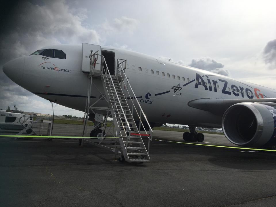 Novespace Airbus A310 is the only plane in the world capable of creating simulating lunar gravity with scientific precision.