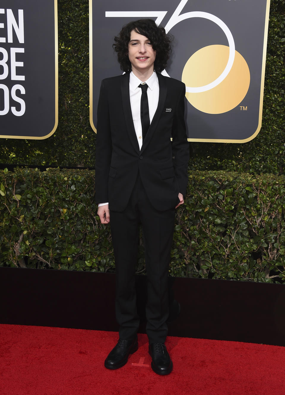 Finn Wolfhard in Saint Laurent