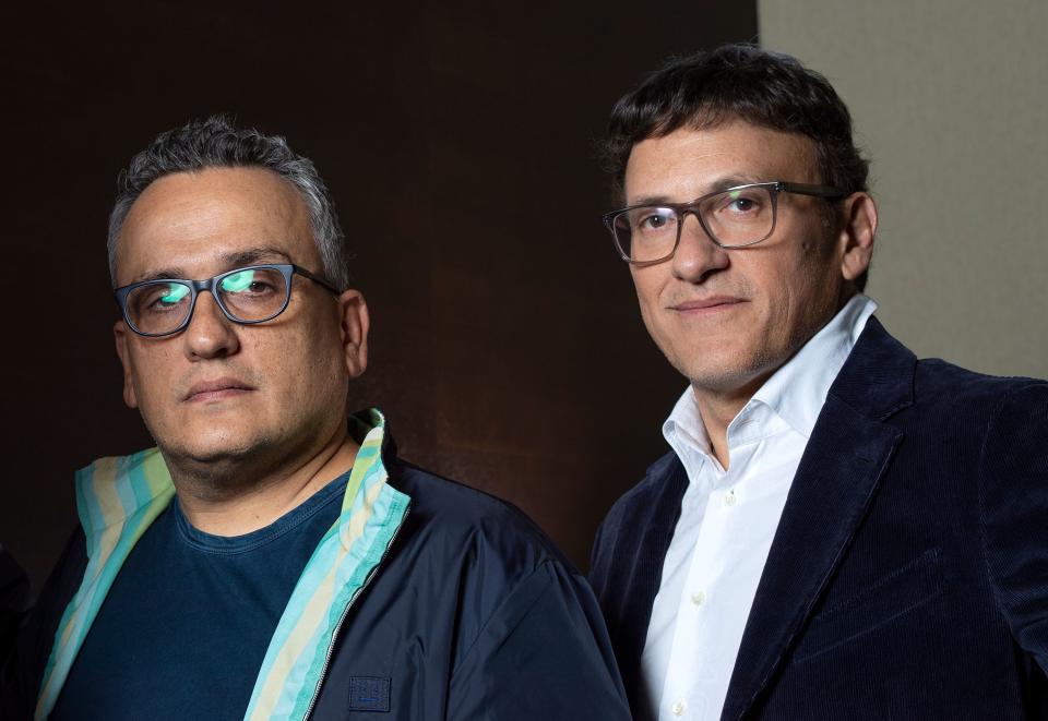 Directors Joseph Russo (L) and Anthony Russo (R) pose during a photo session for AFP at the 2019 Toronto International Film Festival Day 5 on September 9, 2019, in Toronto, Ontario. - When you have just directed the biggest blockbuster movie of all time, you earn the clout to dictate terms with even the highest executives in Hollywood. But for the Russo brothers, it also raised a question that would be familiar to the superheroes of "Avengers: Endgame" -- what to do next with all that power? (Photo by VALERIE MACON / AFP)        (Photo credit should read VALERIE MACON/AFP via Getty Images)