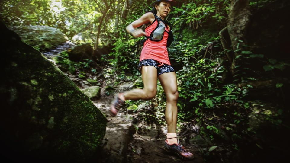 female trail runner