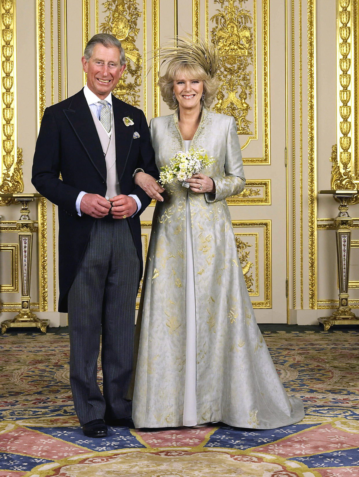 Charles and Camilla on their wedding day in 2005. [Photo: PA] 