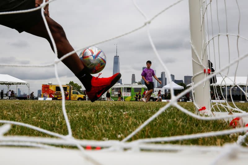 NY AND NJ officials hold watch party for FIFA W Cup announcements in New Jersey