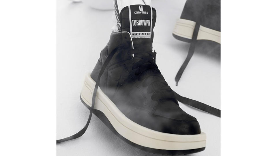 The Rick Owens x Converse DRKSHDW TURBOWPN. - Credit: Converse