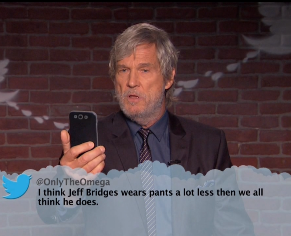 WHEN HE GAVE US THE GIFT OF AN OSCARS-THEMED MEAN TWEETS