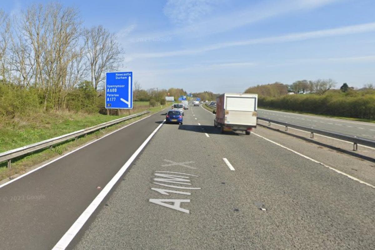 One person was taken to hospital after a crash on the A1(M) at Bowburn <i>(Image: Google)</i>