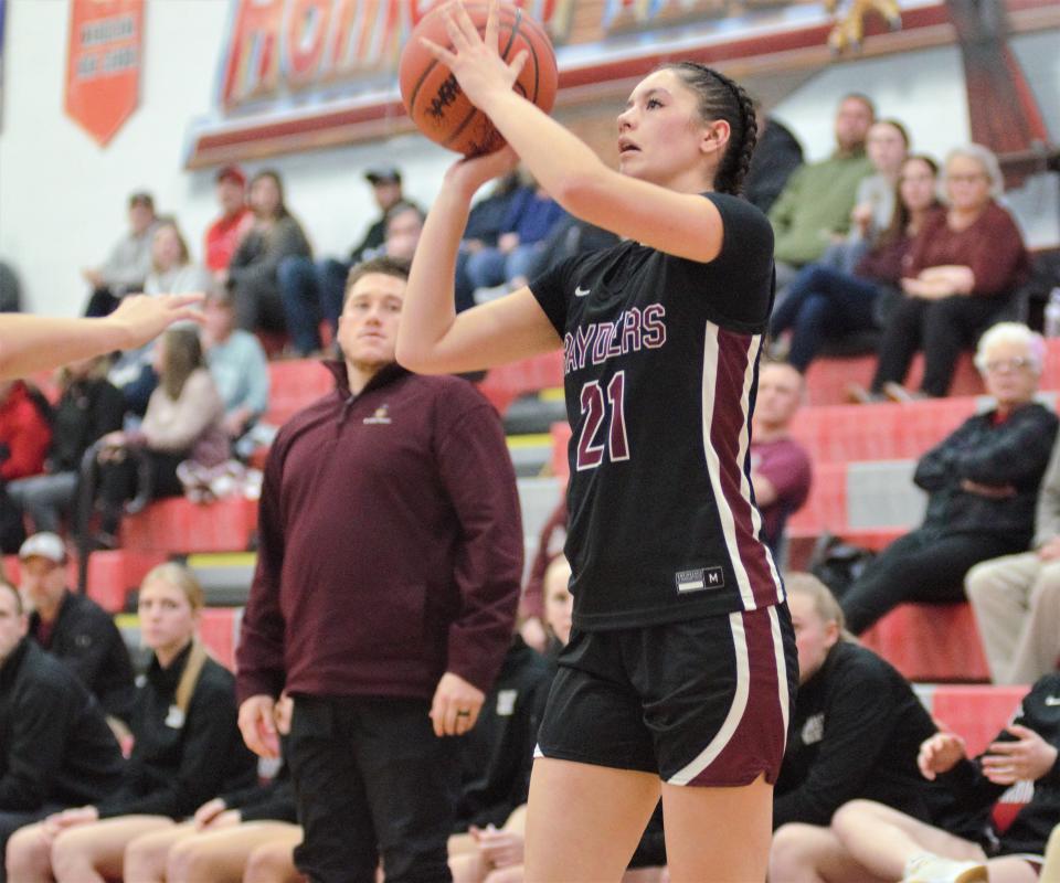 Bayani Collins's late 3-pointer helped Charlevoix clinch a district semifinal victory over Johannesburg-Lewiston on Wednesday, March 6.