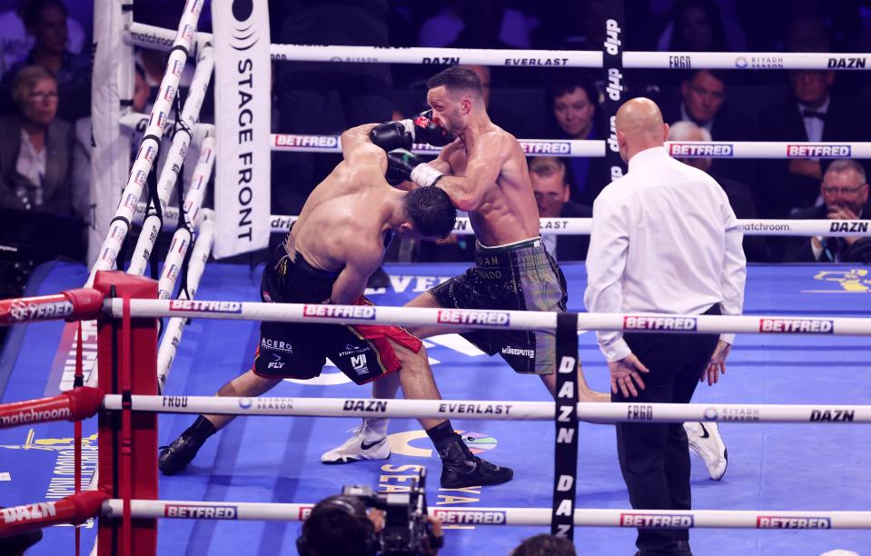 Catterall won on all three cards, though many observers suggested the scores were too wide (Getty Images)