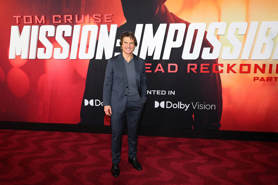 Tom Cruise attends the "Mission: Impossible - Dead Reckoning Part One" New York Premiere at Rose Theater, Jazz at Lincoln Center on July 10, 2023 in New York City.