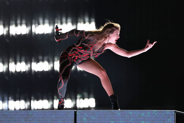 <p>Don Arnold/TAS24/Getty</p> Taylor Swift performing at the Eras Tour in Sydney, Australia on Feb. 23, 2024