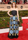 <p>Ellie Kemper said of her funky Peter Pilotto that it made her feel 10 times younger and ten times cooler than she thinks she actually is. <i>Photo: Getty Images</i></p>