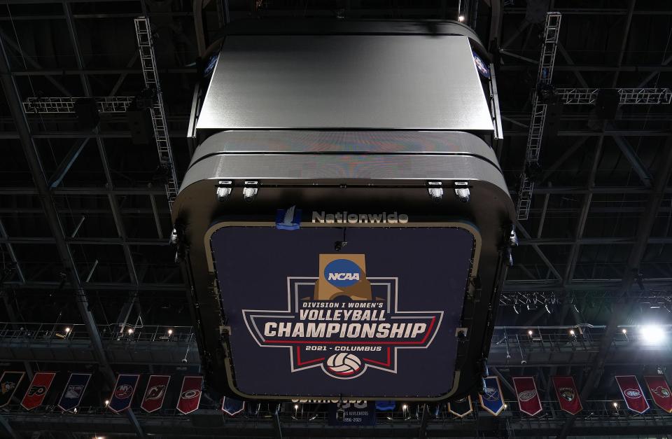 Nationwide Arena prepares to host the NCAA Division I Women's Volleyball Championship